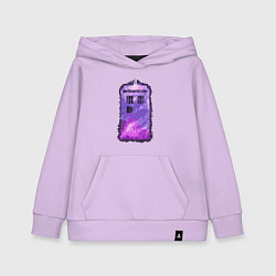 Толстовка детская хлопковая Violet tardis, цвет: лаванда