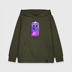 Толстовка детская хлопковая Violet tardis, цвет: хаки