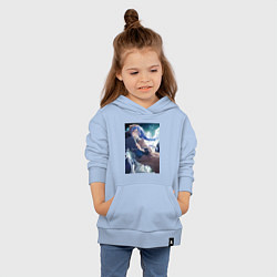 Толстовка детская хлопковая Реинкарнация безработного Рокси Мигурдия и спасите, цвет: мягкое небо — фото 2