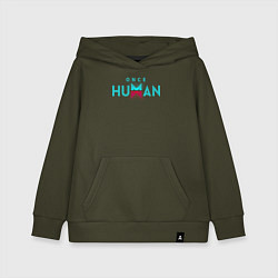 Толстовка детская хлопковая Once human logo, цвет: хаки