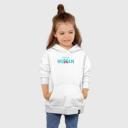 Толстовка детская хлопковая Once human logo, цвет: белый — фото 2