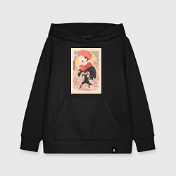 Толстовка детская хлопковая Магическая битва Сукуна Рёмэн арт, цвет: черный