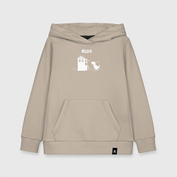 Толстовка детская хлопковая Tardis run, цвет: миндальный