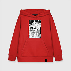 Толстовка детская хлопковая Mazda RX-7 гоночный стиль, цвет: красный