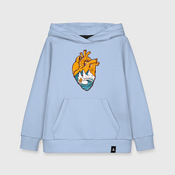 Толстовка детская хлопковая Сердце моряка, цвет: мягкое небо