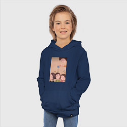 Толстовка детская хлопковая Воспитатель, цвет: тёмно-синий — фото 2