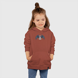 Толстовка детская хлопковая Eagle USA, цвет: кирпичный — фото 2