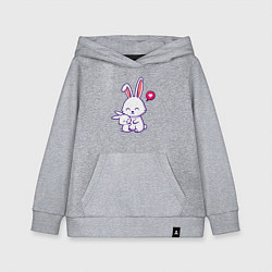Толстовка детская хлопковая Милые зайчишки, цвет: меланж