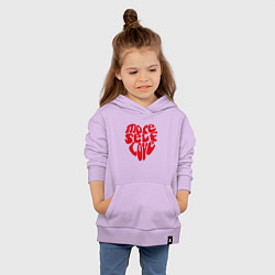 Толстовка детская хлопковая Red more self love, цвет: лаванда — фото 2