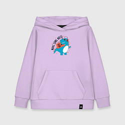 Толстовка детская хлопковая Давай-ка пошумим, цвет: лаванда