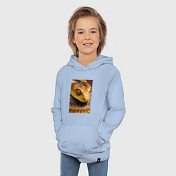 Толстовка детская хлопковая Песчаная змея, цвет: мягкое небо — фото 2