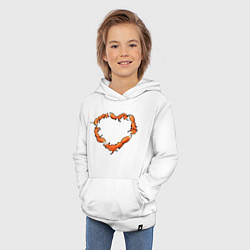 Толстовка детская хлопковая Лисердце, цвет: белый — фото 2
