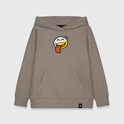 Детская толстовка-худи Мем довольное лицо