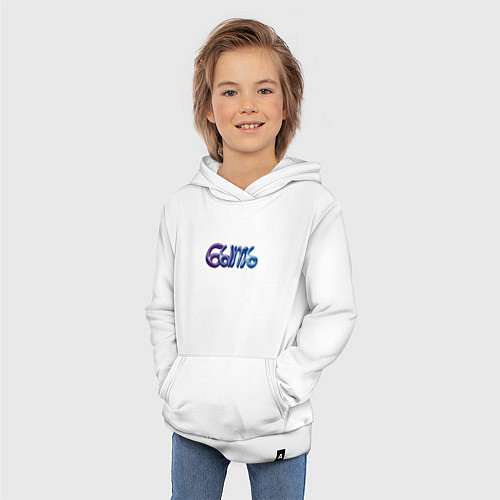Детская толстовка-худи Быть - надпись / Белый – фото 3