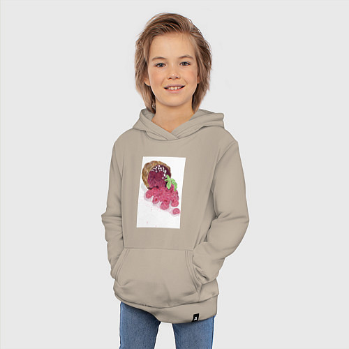 Детская толстовка-худи Ну вот, рассыпала / Миндальный – фото 3