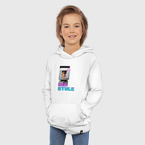 Детская толстовка-худи Y2K Vibes / Белый – фото 3