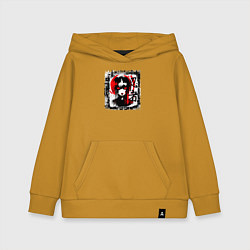 Толстовка детская хлопковая Glitchcraft, цвет: горчичный