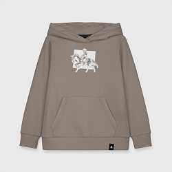 Толстовка детская хлопковая Леди ковбой, цвет: утренний латте