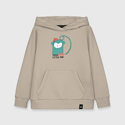 Толстовка детская хлопковая Мечтай по-крупному малыш, цвет: миндальный