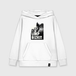 Толстовка детская хлопковая Limp Bizkit all, цвет: белый