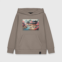 Толстовка детская хлопковая Корея эпоха чосон, цвет: утренний латте