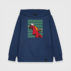 Толстовка детская хлопковая Джокер - клоун, цвет: тёмно-синий