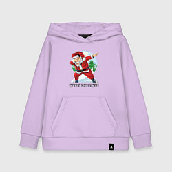 Толстовка детская хлопковая Dab Santa, цвет: лаванда