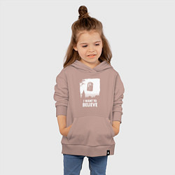 Толстовка детская хлопковая Tardis believe, цвет: пыльно-розовый — фото 2