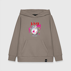 Толстовка детская хлопковая Мой сосед Тоторо анатомия, цвет: утренний латте