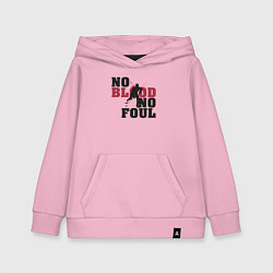 Толстовка детская хлопковая Хоккей - нет крови нет фола, цвет: светло-розовый