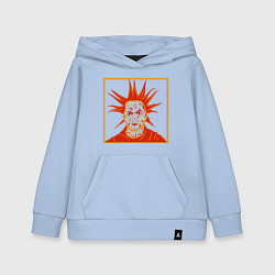 Толстовка детская хлопковая Горшок хохлома, цвет: мягкое небо