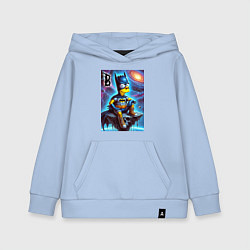 Толстовка детская хлопковая Batbart - ai art fantasy, цвет: мягкое небо