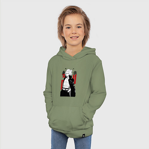 Детская толстовка-худи Токийские мстители Мандзиро / Авокадо – фото 3