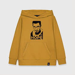 Толстовка детская хлопковая Gordon Freeman - надежда, цвет: горчичный