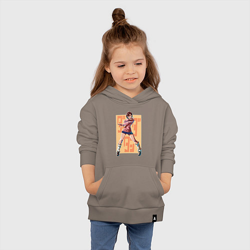 Детская толстовка-худи Momo Ayase / Утренний латте – фото 4