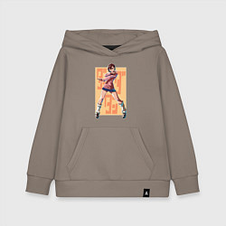 Толстовка детская хлопковая Momo Ayase, цвет: утренний латте