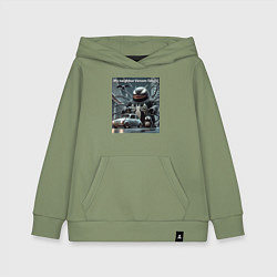 Толстовка детская хлопковая My neighbor Venom-Totoro, цвет: авокадо