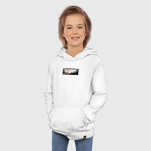 Детская толстовка-худи Страсть к путешествиям на колесах / Белый – фото 3