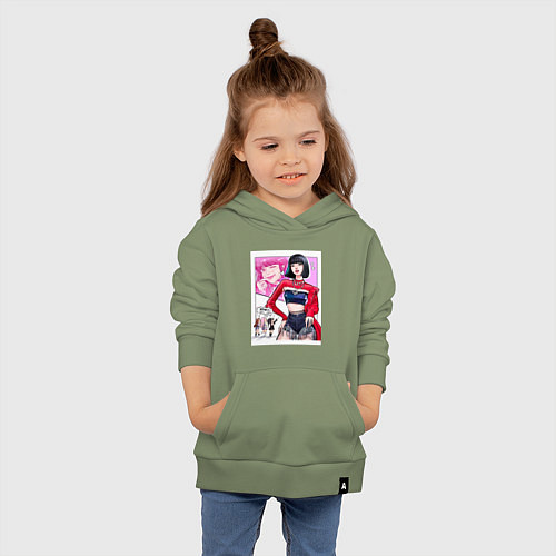 Детская толстовка-худи Blackpink - Lisa / Авокадо – фото 4