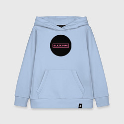 Толстовка детская хлопковая Blackpink logotype - group of South Korea, цвет: мягкое небо