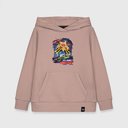 Толстовка детская хлопковая Это наша победа, цвет: пыльно-розовый