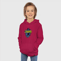 Толстовка детская хлопковая Ravenclaw emblem, цвет: маджента — фото 2