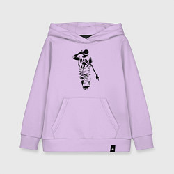 Толстовка детская хлопковая Allen Iverson NBA, цвет: лаванда
