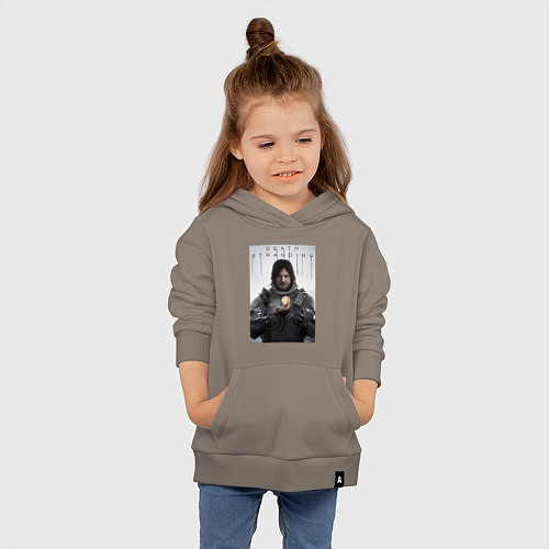 Детская толстовка-худи Death Stranding - Norman Reedus / Утренний латте – фото 4
