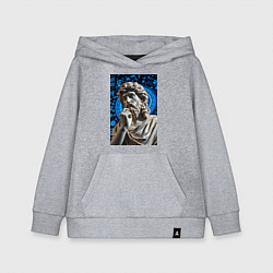 Толстовка детская хлопковая Античность и математика, цвет: меланж