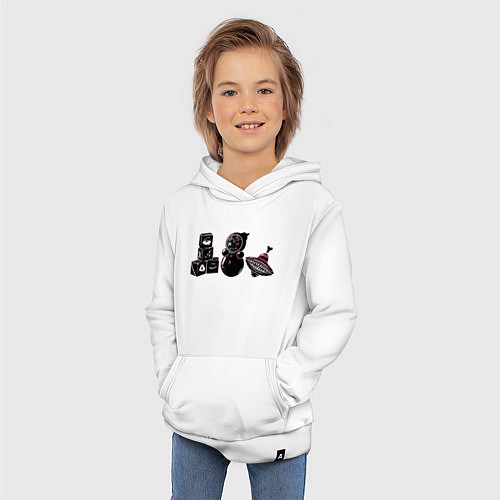 Детская толстовка-худи Страшные игрушки / Белый – фото 3