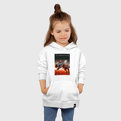 Толстовка детская хлопковая Зебразавр - мем, цвет: белый — фото 2