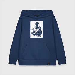 Толстовка детская хлопковая Ветеринар с котом, цвет: тёмно-синий