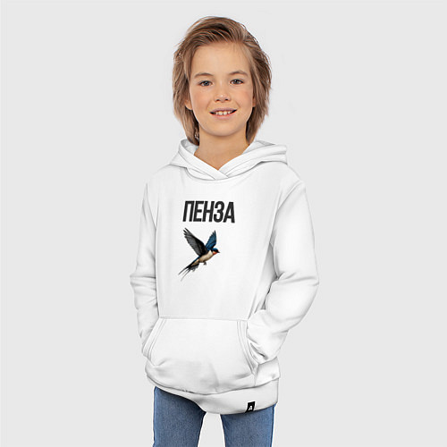 Детская толстовка-худи Пенза / Белый – фото 3