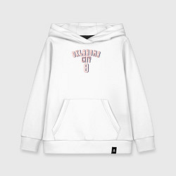 Толстовка детская хлопковая Oklahoma City 8, цвет: белый